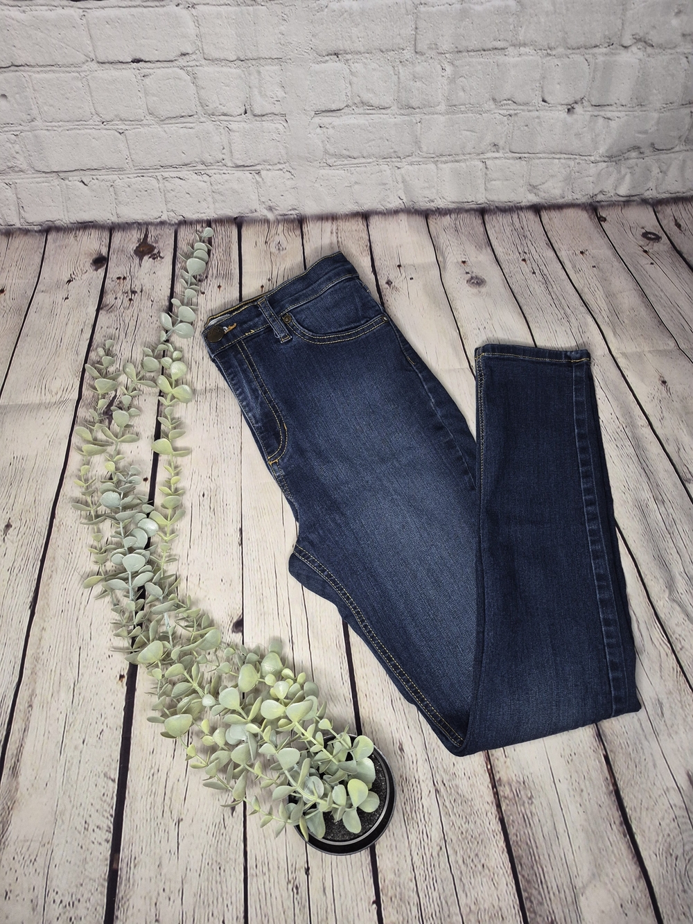 Free Planet Women's Dark Blue Skinny Jeans